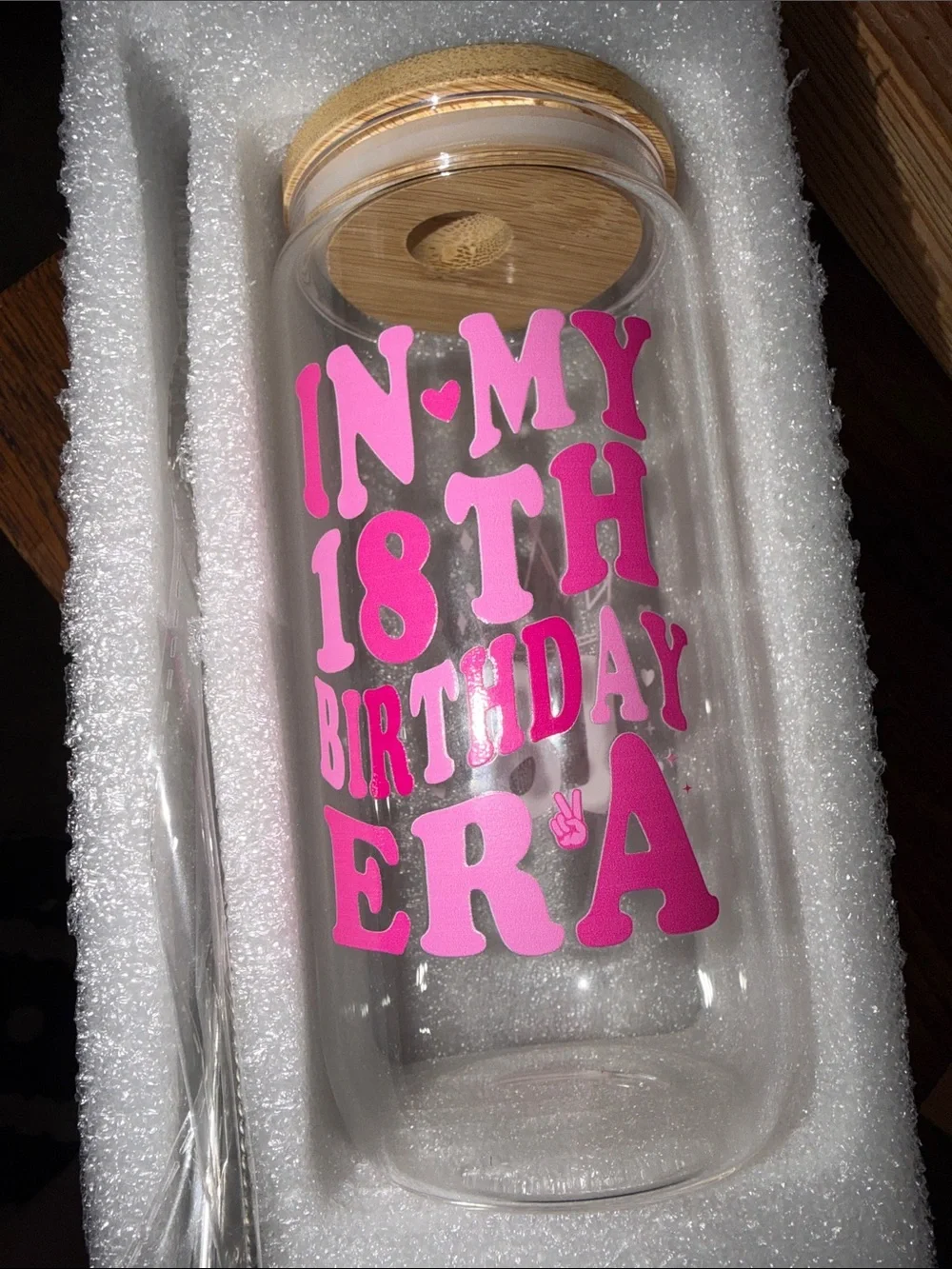18th Birthday Gift Box with Pink Accents